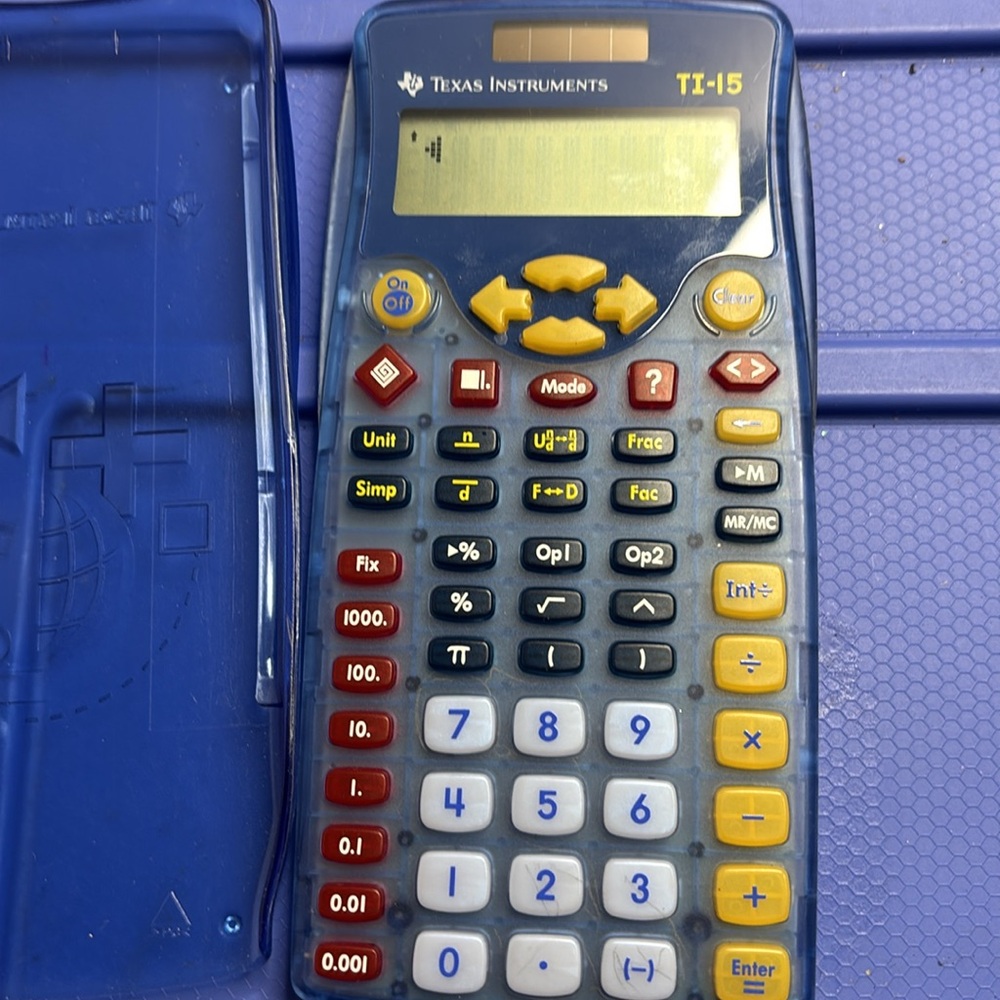 Texas Instruments Blue Calculator - Picture 3 of 6